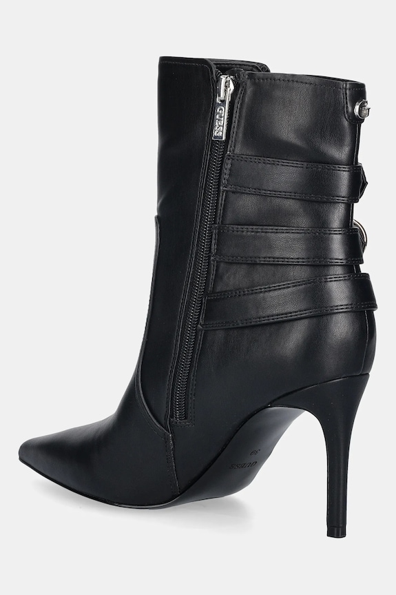 Obutev Gležnarji Guess RICALY FLFRCY.ELE10.BLACK črna
