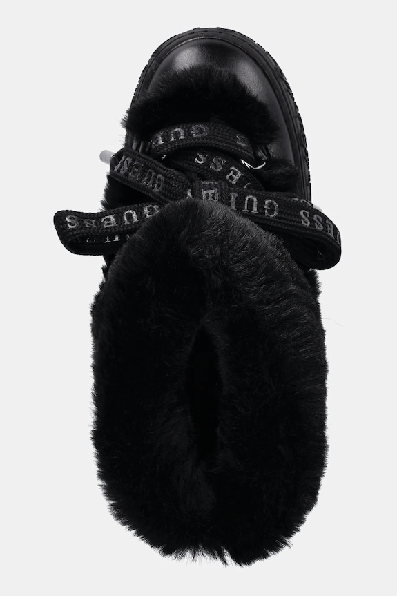 Μπότες χιονιού Guess UNESSA μαύρο FLFUEK.FUR10.BLACK
