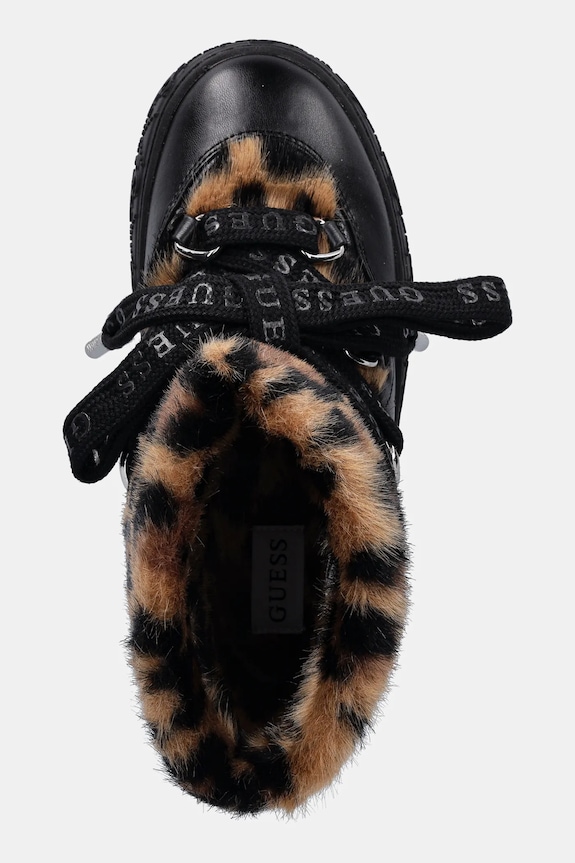 Зимние сапоги Guess UNESSA чёрный FLFUEK.FUR10.LEOPA