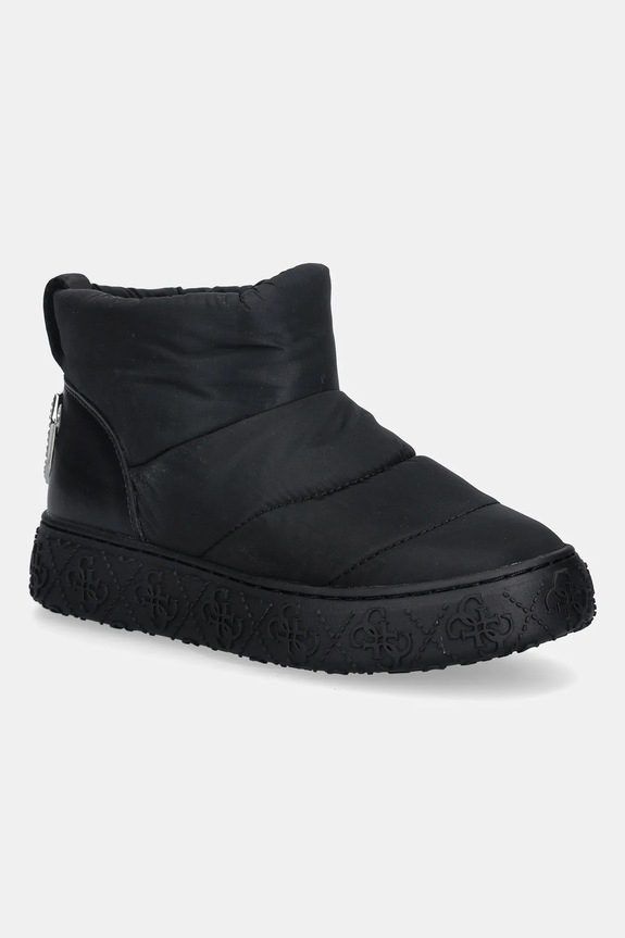 Μπότες χιονιού Guess UNARA συνθετικό μαύρο FLFUNO.FAP10.BLACK