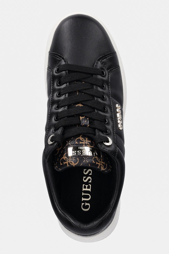 Guess sneakers WELLI nero FLFWLL.PEL12.BLKBR
