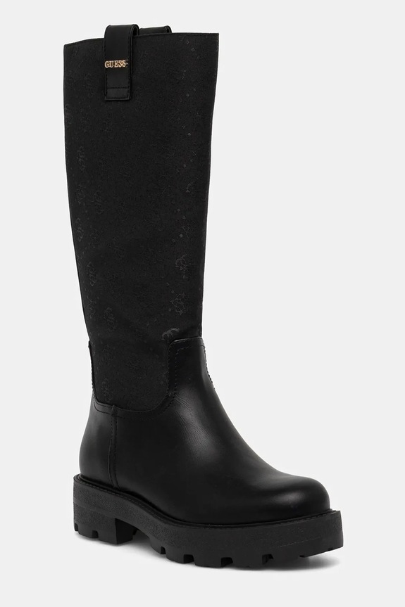 Guess kozaki YANNIS imitacja skóry licowej czarny FLFYNN.FAL11.BLACK