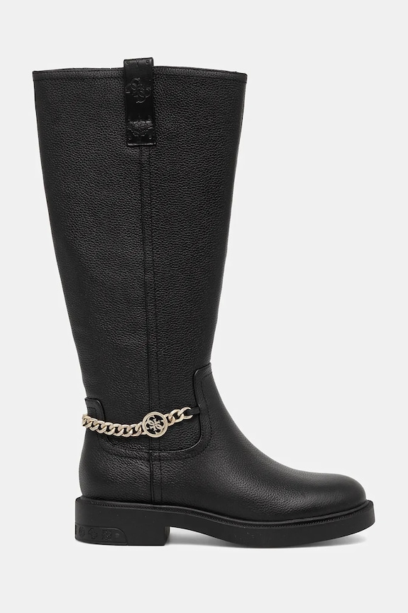 Vysoké čižmy Guess FYONAL2 FLFYON.FAL11.BLACK čierna AW25