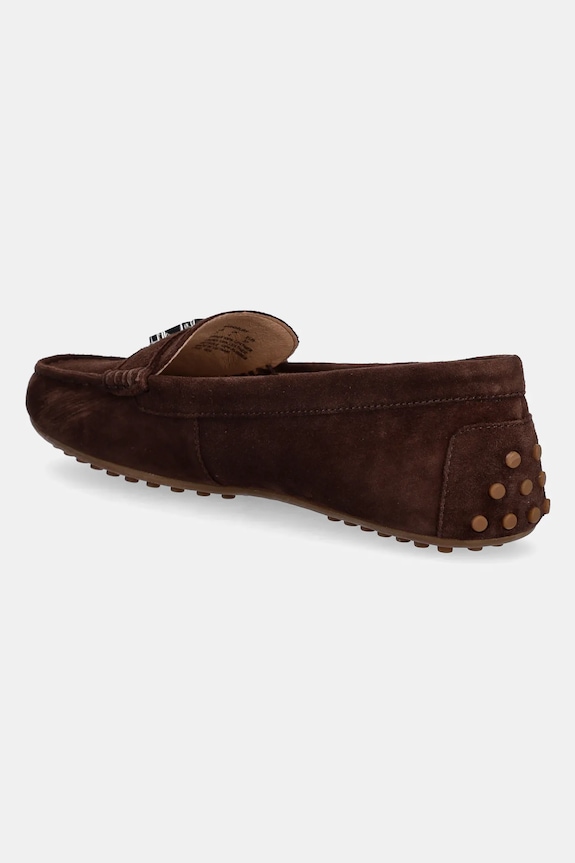 Παπούτσια Μοκασίνια σουέτ Lauren Ralph Lauren Barnsbury 802821629030.200 καφέ