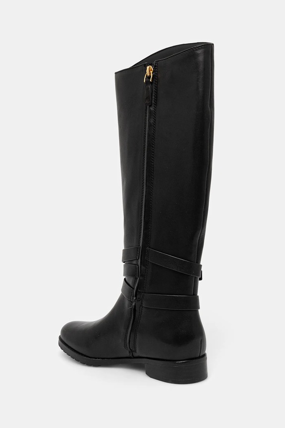 Obuv Kožené čižmy Lauren Ralph Lauren Collins Tll 802967771001.001 čierna