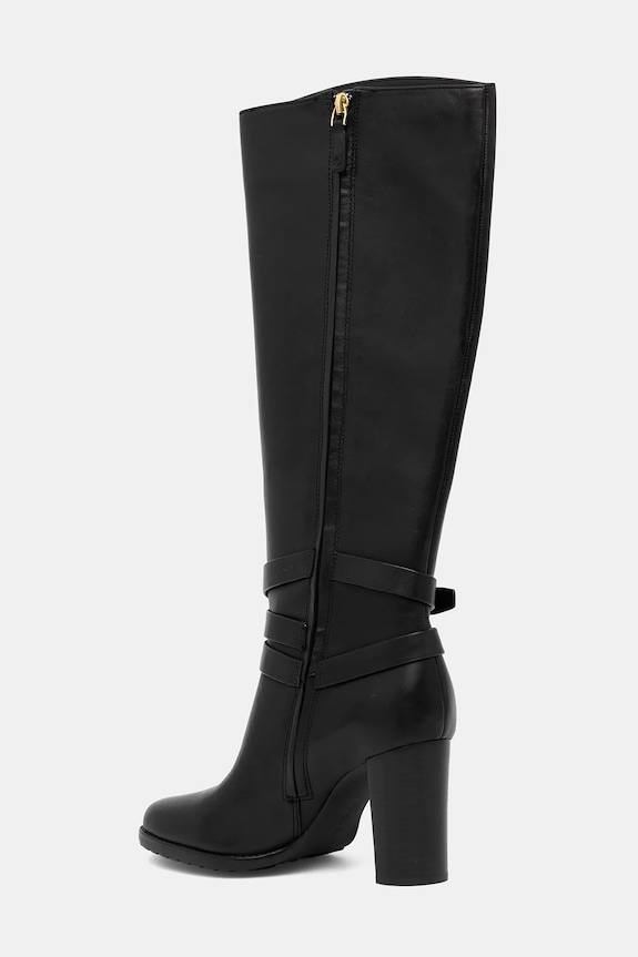 Cipők Lauren Ralph Lauren bőr csizma Cllns Tl Hl 802967777001.001 fekete