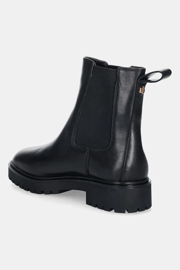 Cipők Lauren Ralph Lauren bőr bokacsizma Allyson 802967818001.001 fekete
