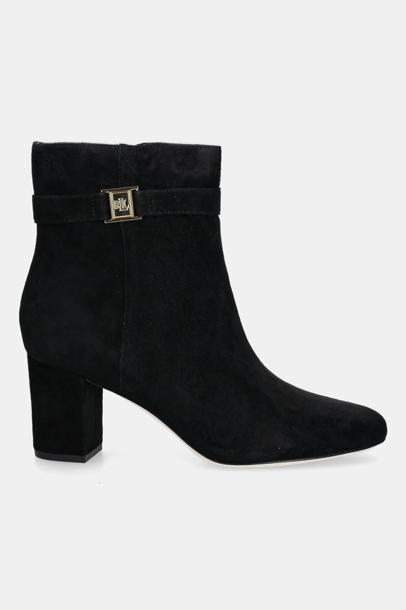 Semišové topánky Lauren Ralph Lauren Kellie Bt Hl 802967827001.001 čierna AW25