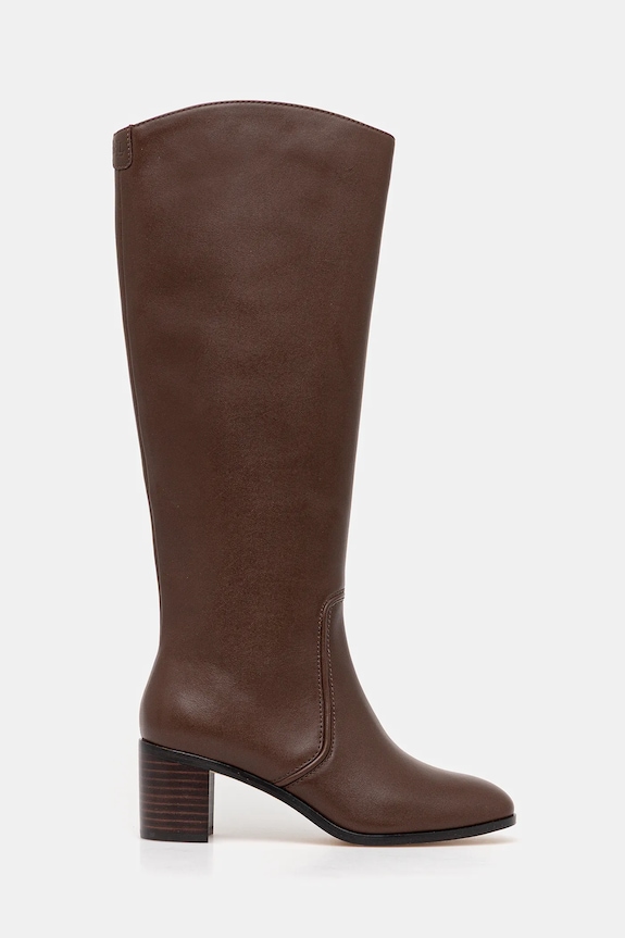 Lauren Ralph Lauren bőr csizma Charly 802974388002.200 barna AW25