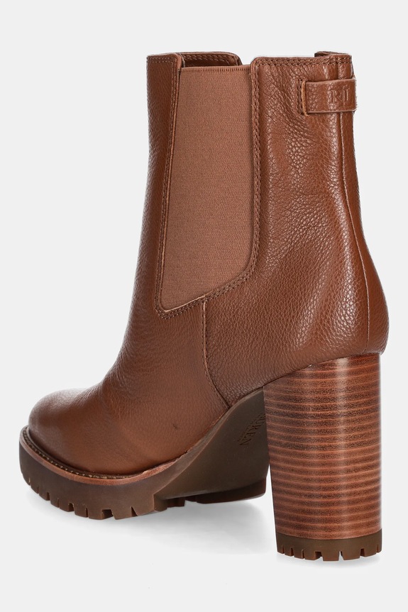 Obuv Kožené členkové topánky Lauren Ralph Lauren Layne 802974391002.200 hnedá