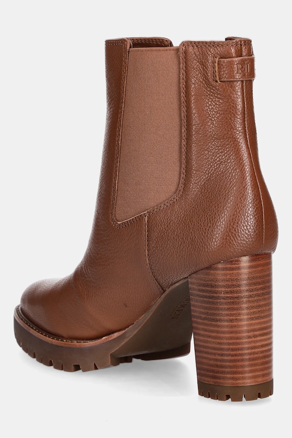 Obuv Kožené členkové topánky Lauren Ralph Lauren Layne 802974391002.200 hnedá