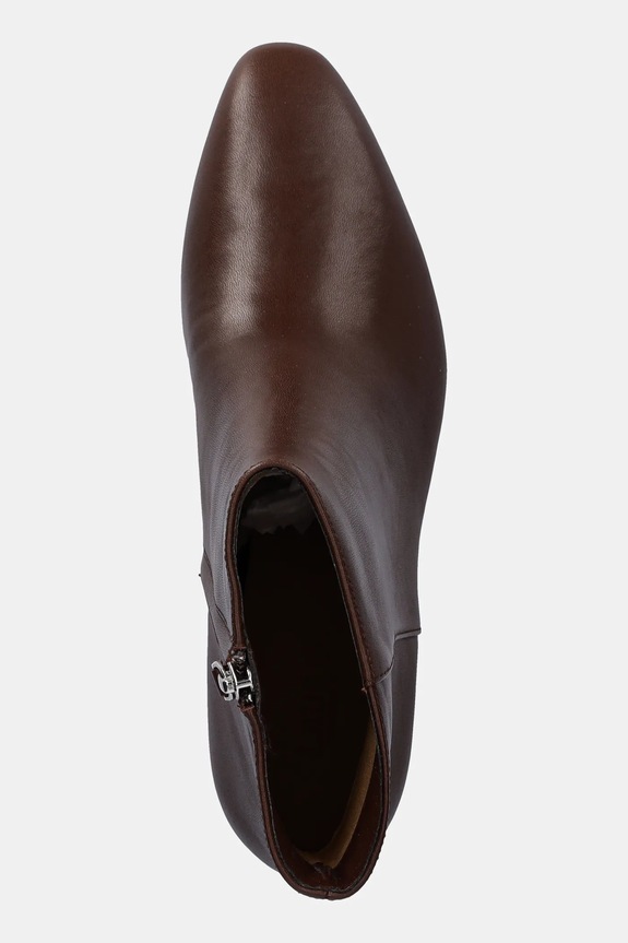 Kožené členkové topánky Lauren Ralph Lauren Demi hnedá 802974503002.200