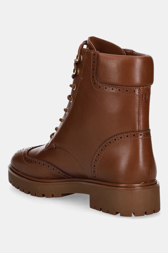 Obuv Kožené členkové topánky Lauren Ralph Lauren Alysn Lup Pr 802977885001.200 hnedá