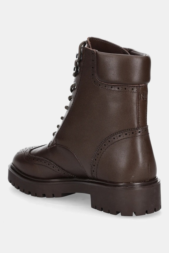 Obuv Kožené členkové topánky Lauren Ralph Lauren Alysn Lup Pr 802977885002.200 hnedá