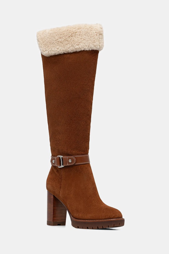 Замшевые сапоги Lauren Ralph Lauren Tasha Tl Hl замш коричневый 802977893002.200