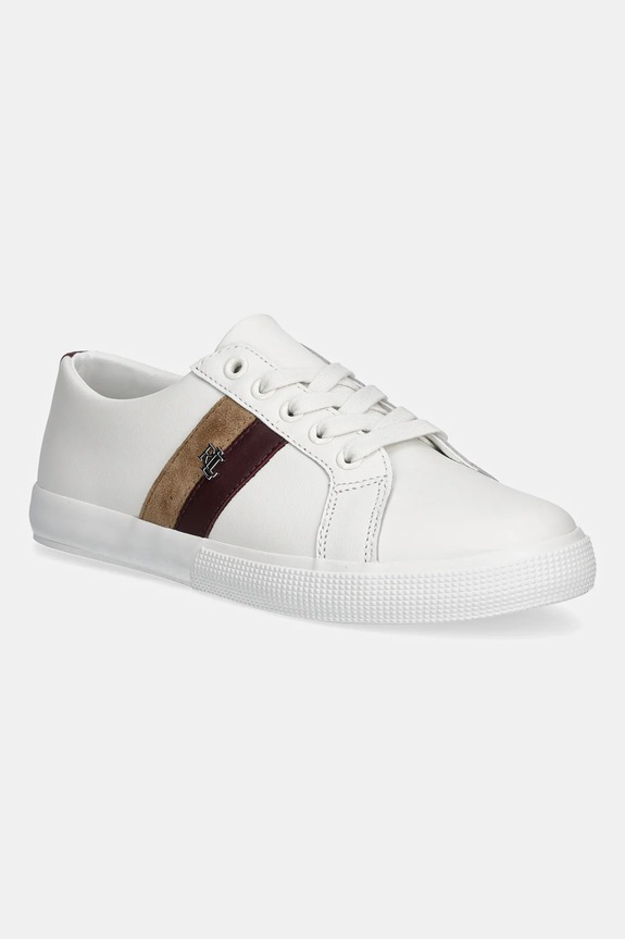 Δερμάτινα sneakers Lauren Ralph Lauren Janson II δέρμα σαμουά λευκό 802979187003.100