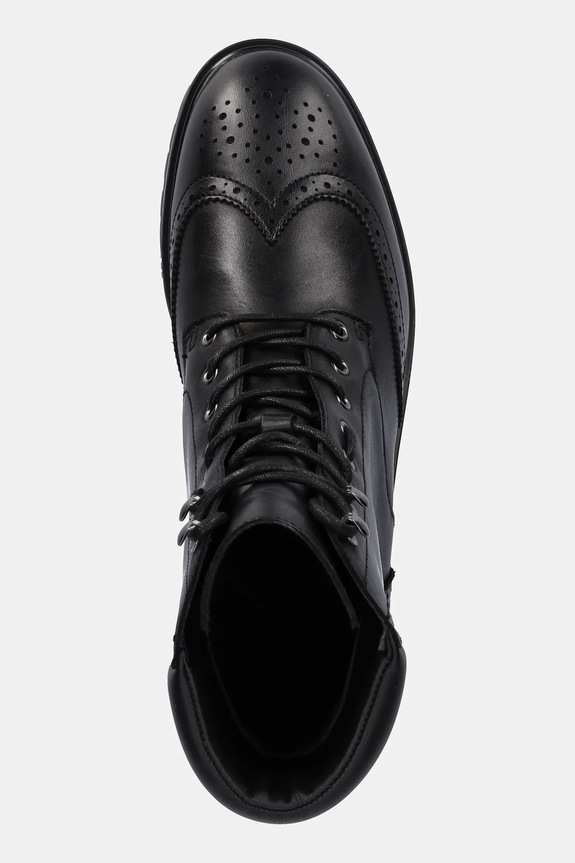 Kožne gležnjače Lauren Ralph Lauren Alysn Lup Pr crna 802980063001.001