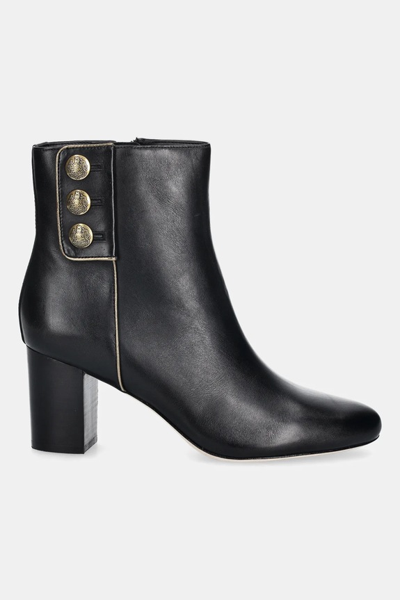 Kožené členkové topánky Lauren Ralph Lauren Kenndi Bt Hl 802980065001.001 čierna AW25