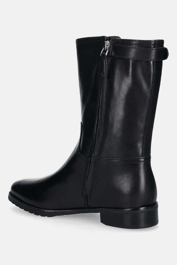 Obuv Kožené členkové topánky Lauren Ralph Lauren Tasha Mid 802P06251001.001 čierna