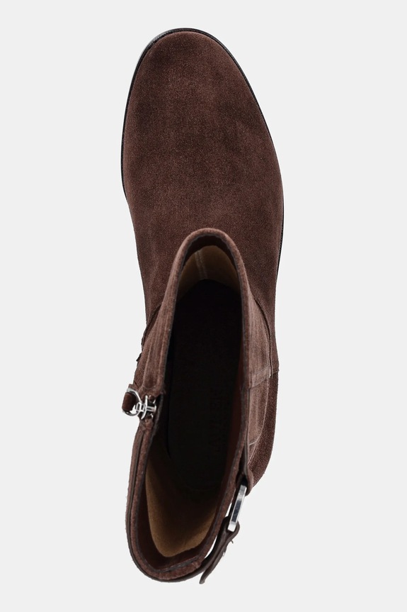 Semišové topánky Lauren Ralph Lauren Tasha Mid hnedá 802980070002.200