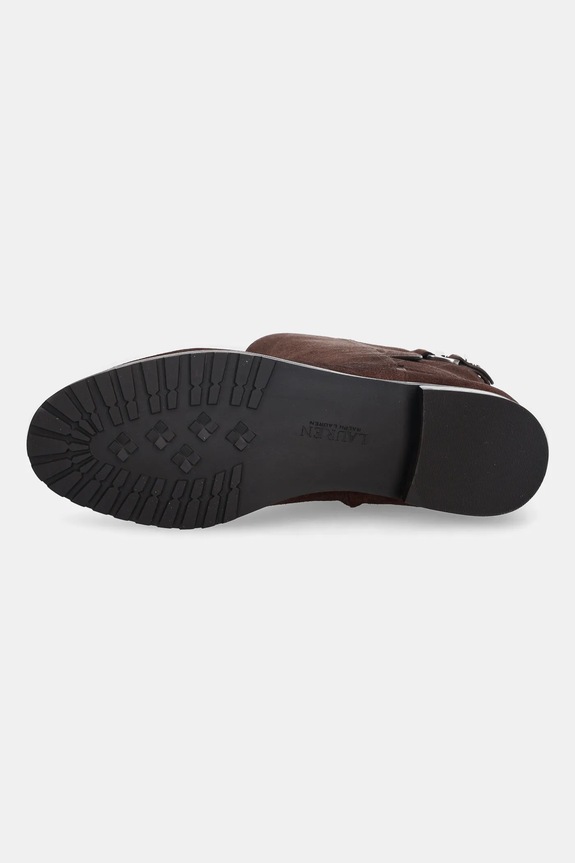 Semišové topánky Lauren Ralph Lauren Tasha Mid 802980070002.200 hnedá