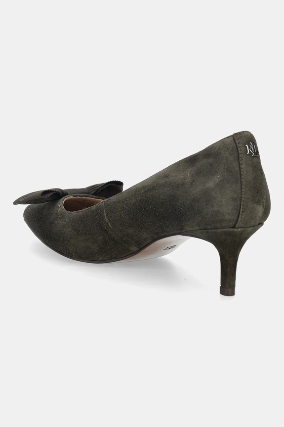 Obuv Semišové lodičky Lauren Ralph Lauren Adrienne Bow 802980116002.301 zelená