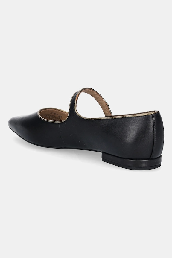 Scarpe Lauren Ralph Lauren ballerine in pelle Londyn Mj2 802980119001.001 nero