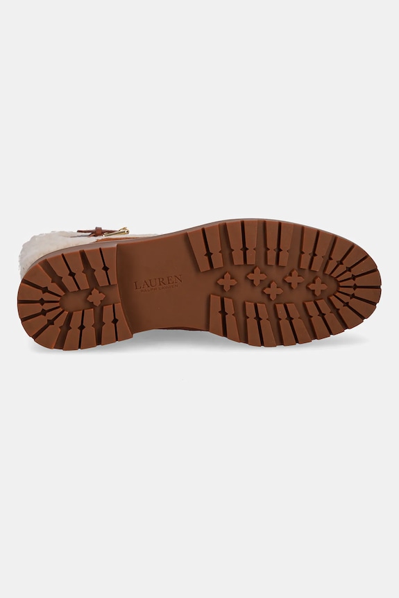Semišové topánky Lauren Ralph Lauren Allyson Srlg 802980553002.200 hnedá