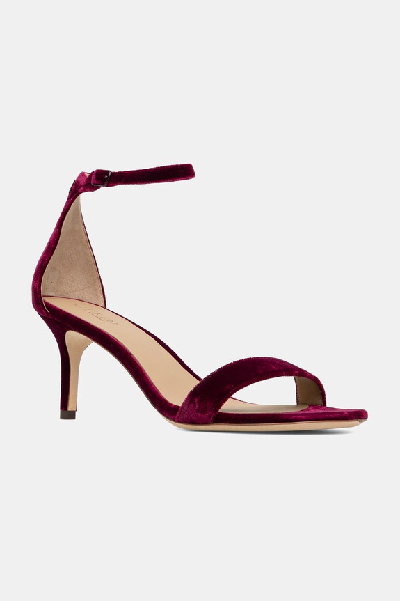 Πέδιλα Lauren Ralph Lauren Allie Mid στιλέτο κόκκινο 802980559002.500