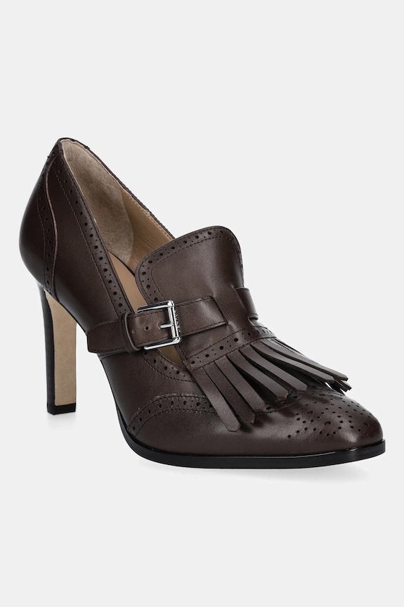 Lauren Ralph Lauren szpilki skórzane Colleen Klt szpilka brązowy 802P02364001.200