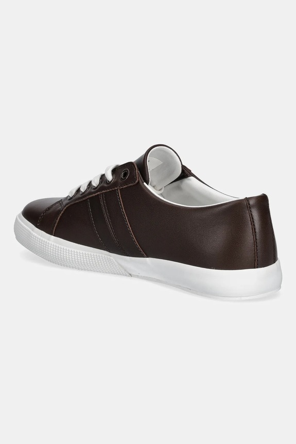 Scarpe Lauren Ralph Lauren sneakers in pelle Janson II 802P02448001.200 marrone
