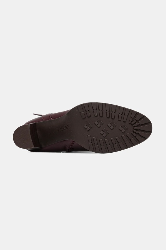 Шкіряні чоботи Lauren Ralph Lauren Cllns Tl Hl 802974386003.600 бордо