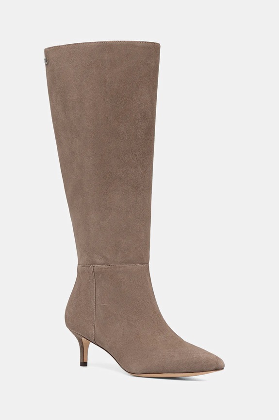 Lauren Ralph Lauren stivali in pelle scamosciata Mckay Tl Hl stiletto beige 802967811006.230