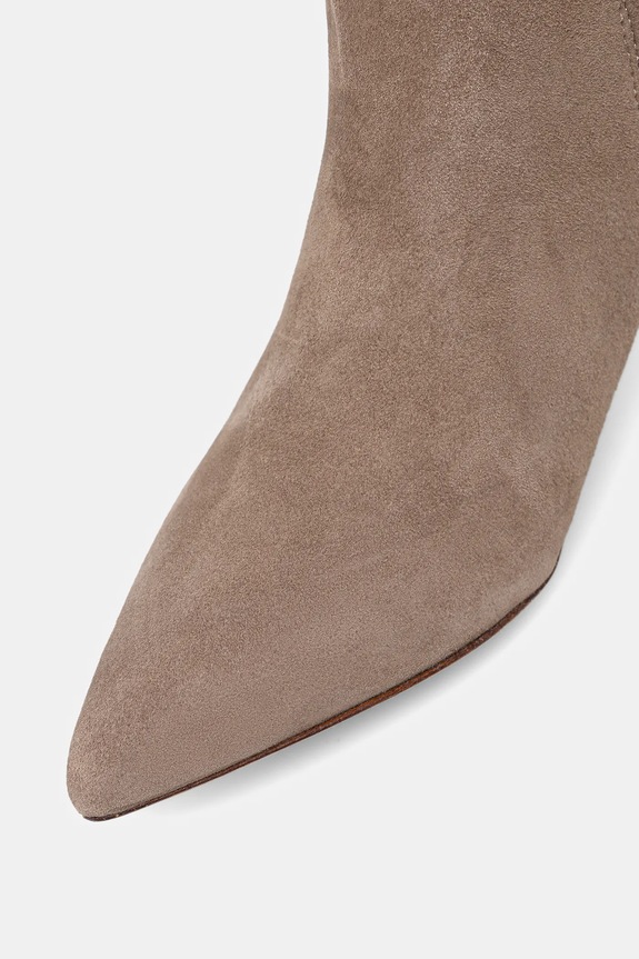Lauren Ralph Lauren stivali in pelle scamosciata Mckay Tl Hl beige 802967811006.230