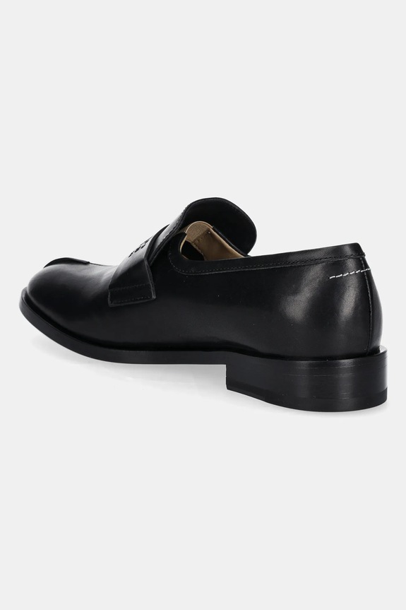 Obuv Kožené mokasíny MM6 Maison Margiela S59WR0096.P5000.T8013 čierna