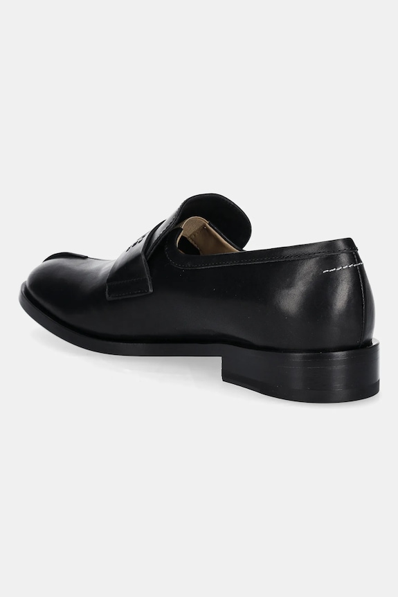 Obuv Kožené mokasíny MM6 Maison Margiela S59WR0096.P5000.T8013 čierna