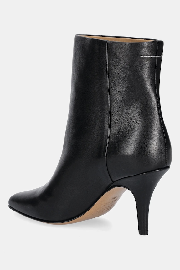 Încălțăminte MM6 Maison Margiela cizme de piele S59WU0261.P6783.T8013 negru