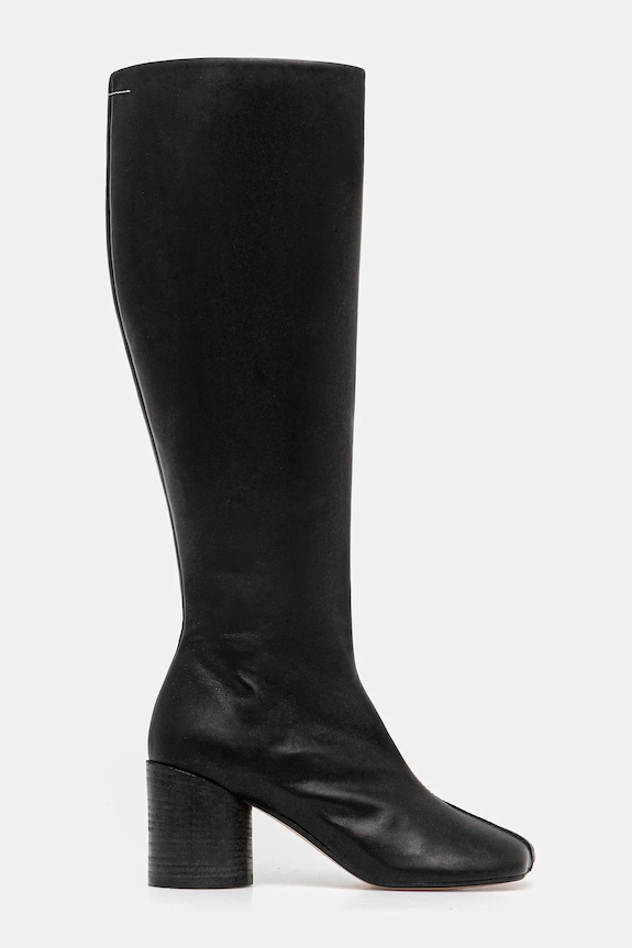 Кожаные сапоги MM6 Maison Margiela S59WW0110.P5000.T8013 чёрный AW25