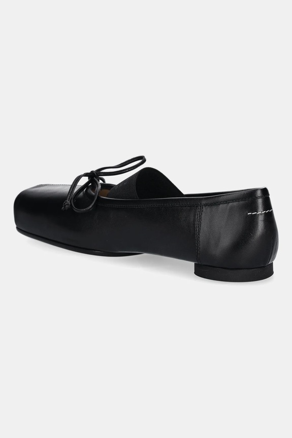 Obuwie MM6 Maison Margiela baleriny skórzane S59WZ0103.P3628.T8013 czarny