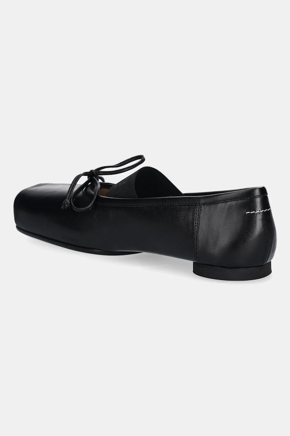 Obuwie MM6 Maison Margiela baleriny skórzane S59WZ0103.P3628.T8013 czarny