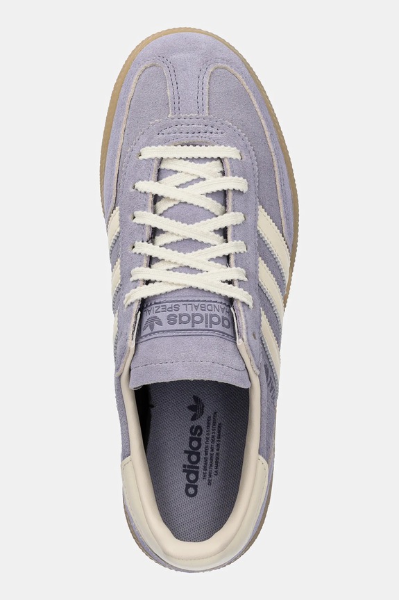Kožené tenisky adidas Originals Handball Spezial W fialová JR0849