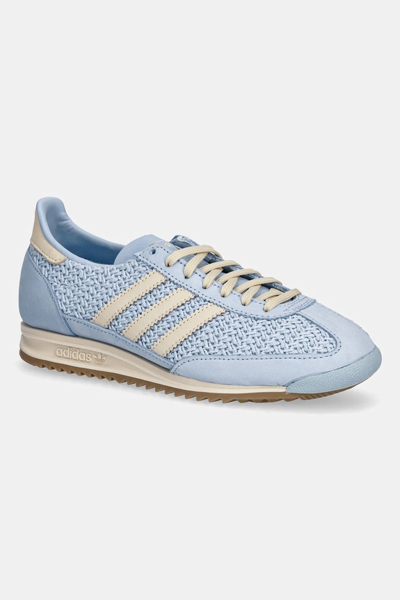Tenisice adidas Originals Sl 72 Og W zrnata koža plava JR4230