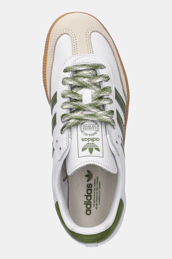 adidas Originals sneakersy skórzane Samba Og W biały JS1352