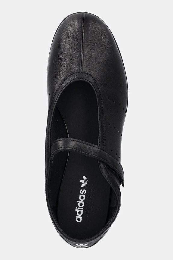 adidas Originals leather ballet flats Stan Smith Lo Pro black JQ6939