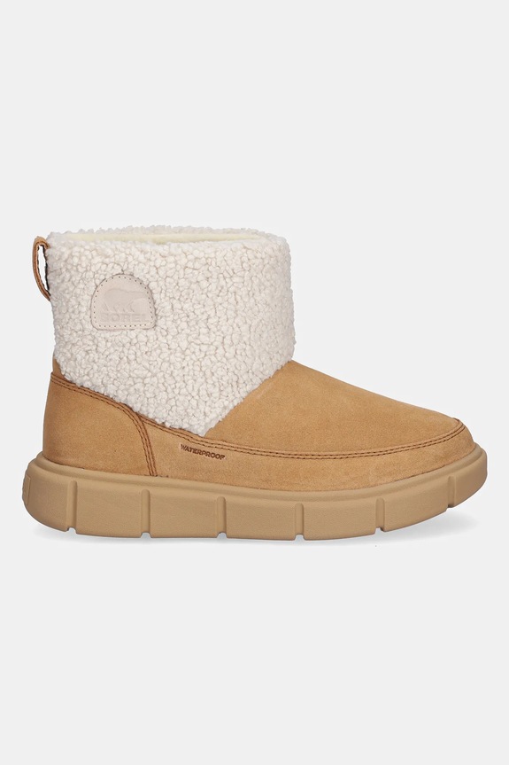 Semišové snehule Sorel SOREL EXPLORER III SLIP-ON COZY WP 2079341252 hnedá AW25