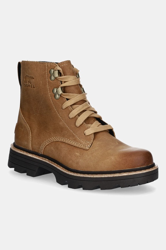 Μπότες τσέλσι Sorel REVEL RD BOOT LACE WP υφασμάτινο καφέ 2144871253