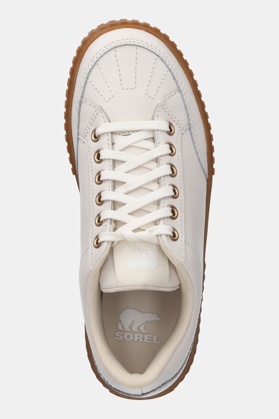 Kožne tenisice Sorel ONA AVE LOW SNEAKER bež 2150951191