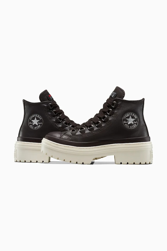 Converse trampki skórzane Chuck Taylor All Star Lugged Heel Cc brązowy A12982C