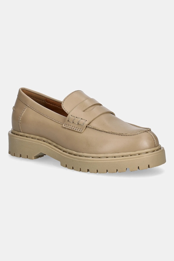 Geox mocassini in pelle D BLEYZE pelle fiore beige D16QDB.00043.C5322