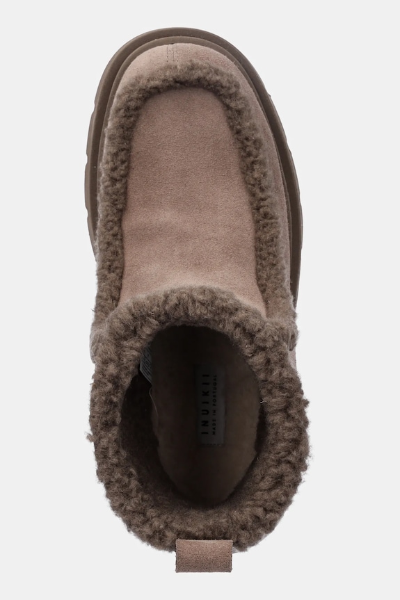 Čizme za snijeg od brušene kože Inuikii Biker Suede smeđa 1002.012.0011.163